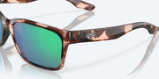 Green Mirror Polarized Glass Lenses, Coral Tortoise Frame