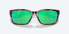 [Green Mirror Polarized Glass Lenses, Coral Tortoise Frame]