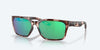 [Green Mirror Polarized Glass Lenses, Coral Tortoise Frame]