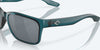 [Gray Silver Mirror Polarized Polycarbonate Lenses, Teal Frame]