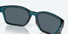 [Gray Silver Mirror Polarized Polycarbonate Lenses, Teal Frame]