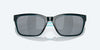 [Gray Silver Mirror Polarized Polycarbonate Lenses, Teal Frame]