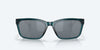 [Gray Silver Mirror Polarized Polycarbonate Lenses, Teal Frame]