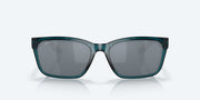 Gray Silver Mirror Polarized Polycarbonate Lenses, Teal Frame