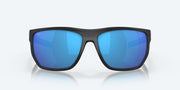 Blue Mirror Polarized Glass Lenses, Net Black Frame