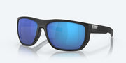 Blue Mirror Polarized Glass Lenses, Net Black Frame