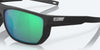 [Green Mirror Polarized Glass Lenses, Net Black Frame]