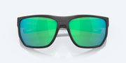 Green Mirror Polarized Glass Lenses, Net Black Frame