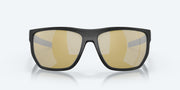 Sunrise Silver Mirror Polarized Glass Lenses, Net Black Frame