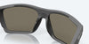 [Blue Mirror Polarized Glass Lenses, Dark Gray Frame]