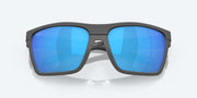 Blue Mirror Polarized Glass Lenses, Dark Gray Frame