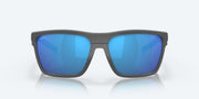 Blue Mirror Polarized Glass Lenses, Dark Gray Frame