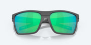 Green Mirror Polarized Glass Lenses, Dark Gray Frame