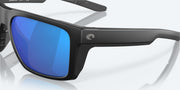 Blue Mirror Polarized Glass Lenses, Matte Black Frame