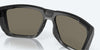 [Blue Mirror Polarized Glass Lenses, Matte Black Frame]