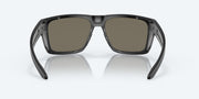 Blue Mirror Polarized Glass Lenses, Matte Black Frame