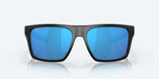 Blue Mirror Polarized Glass Lenses, Matte Black Frame