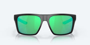 Green Mirror Polarized Glass Lenses, Matte Black Frame