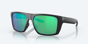 Green Mirror Polarized Glass Lenses, Matte Black Frame