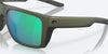 [Green Mirror Polarized Glass Lenses, Steel Gray Metallic Frame]