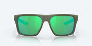 Green Mirror Polarized Glass Lenses, Steel Gray Metallic Frame