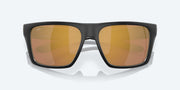 Gold Mirror Polarized Glass Lenses, Matte Black Frame