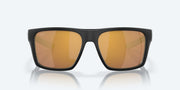 Gold Mirror Polarized Glass Lenses, Matte Black Frame