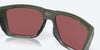 [Gold Mirror Polarized Glass Lenses, Matte Olive Frame]