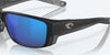 [Blue Mirror Polarized Glass Lenses, Matte Black Frame]