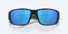 [Blue Mirror Polarized Glass Lenses, Matte Black Frame]