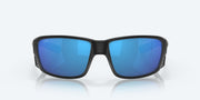 Blue Mirror Polarized Glass Lenses, Matte Black Frame