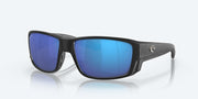 Blue Mirror Polarized Glass Lenses, Matte Black Frame