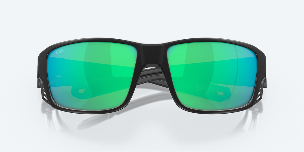 [Green Mirror Polarized Glass Lenses, Matte Black Frame]