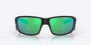 Green Mirror Polarized Glass Lenses, Matte Black Frame