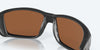 [Copper Silver Mirror Polarized Glass Lenses, Matte Black Frame]