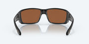 Copper Silver Mirror Polarized Glass Lenses, Matte Black Frame