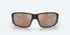 [Copper Silver Mirror Polarized Glass Lenses, Matte Black Frame]