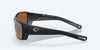 [Copper Silver Mirror Polarized Glass Lenses, Matte Black Frame]