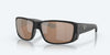 [Copper Silver Mirror Polarized Glass Lenses, Matte Black Frame]