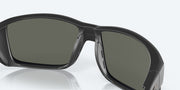 Gray Silver Mirror Polarized Glass Lenses, Matte Black Frame