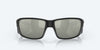 [Gray Silver Mirror Polarized Glass Lenses, Matte Black Frame]