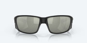 Gray Silver Mirror Polarized Glass Lenses, Matte Black Frame