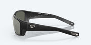 Gray Silver Mirror Polarized Glass Lenses, Matte Black Frame