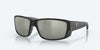 [Gray Silver Mirror Polarized Glass Lenses, Matte Black Frame]