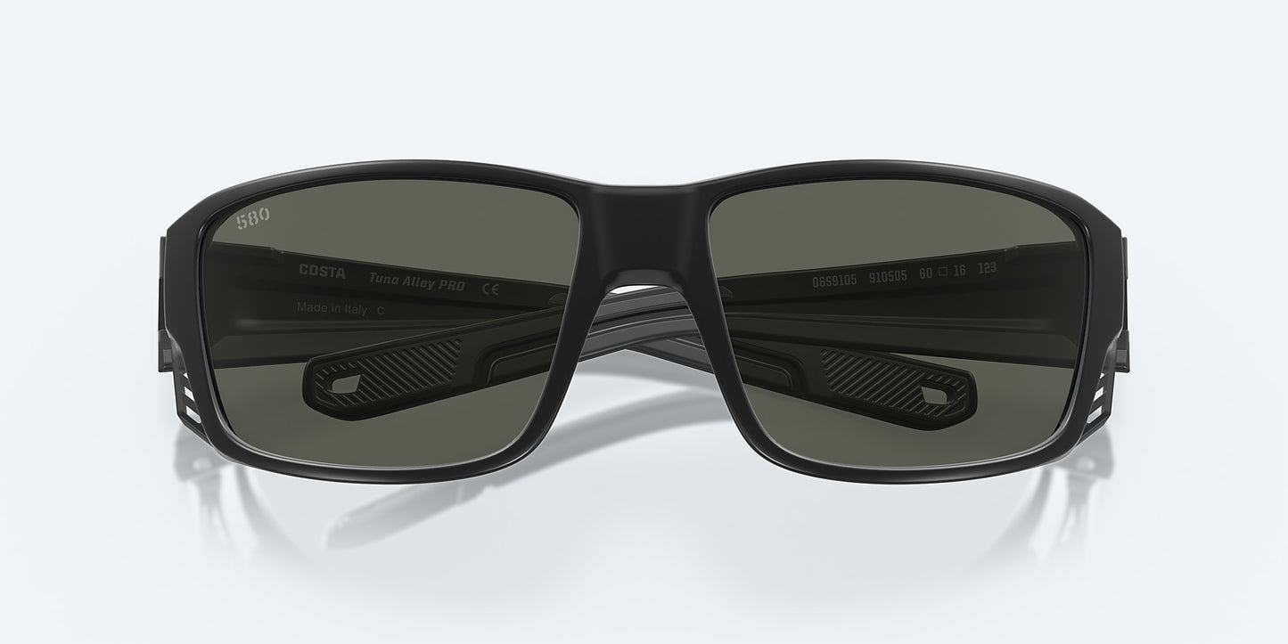 [Gray Polarized Glass Lenses, Matte Black Frame]