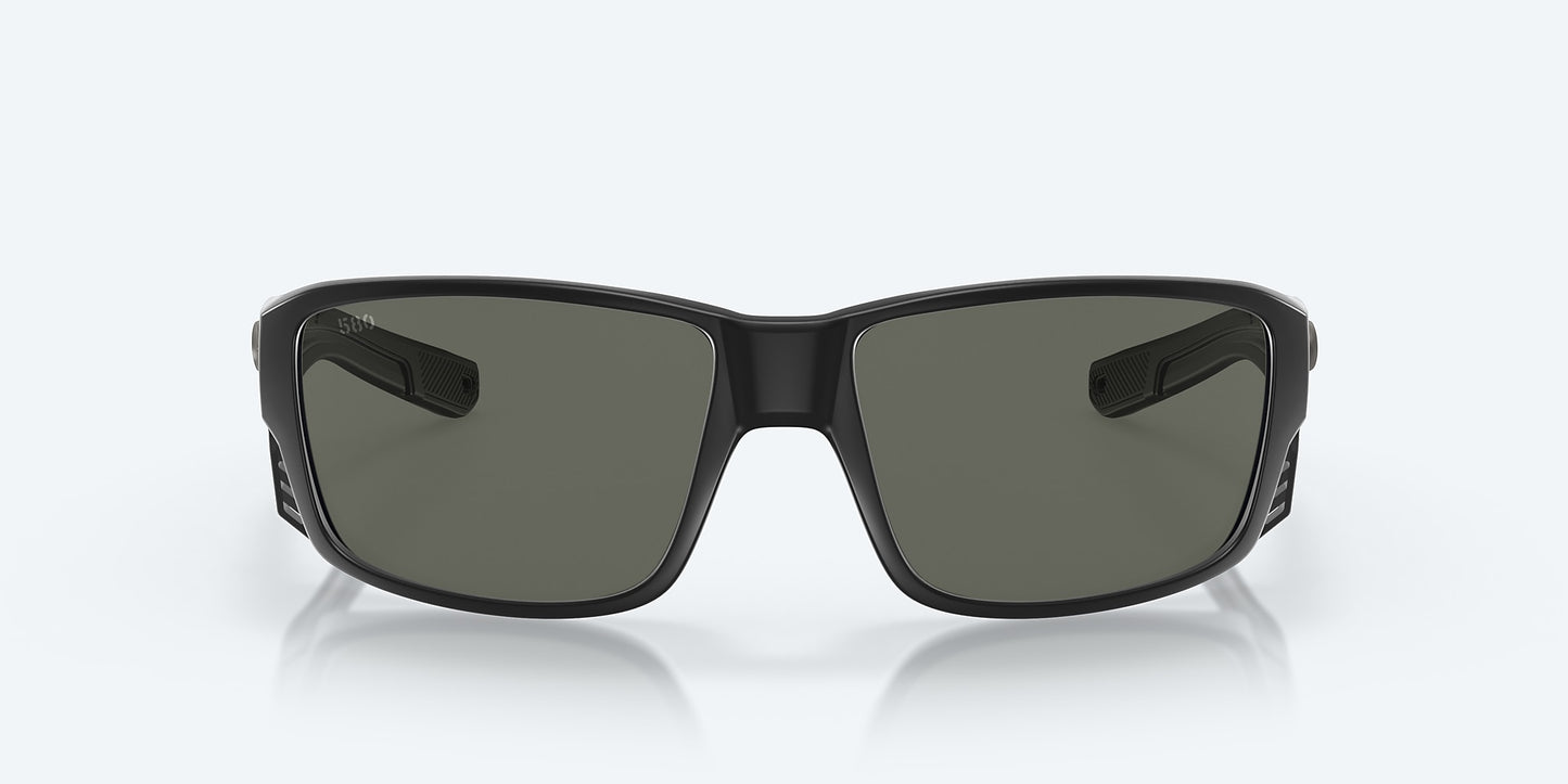 [Gray Polarized Glass Lenses, Matte Black Frame]