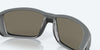 [Blue Mirror Polarized Glass Lenses, Matte Gray Frame]