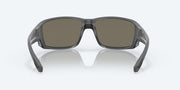 Blue Mirror Polarized Glass Lenses, Matte Gray Frame