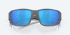 [Blue Mirror Polarized Glass Lenses, Matte Gray Frame]