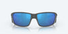 [Blue Mirror Polarized Glass Lenses, Matte Gray Frame]